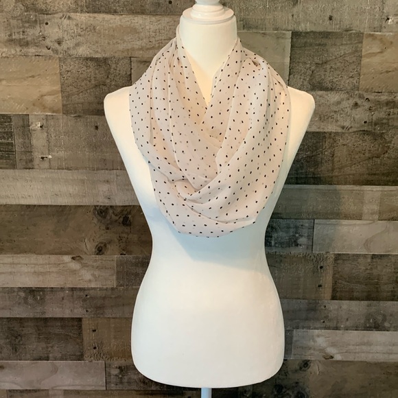 Sheer Polka Dot Infinity Scarf - Picture 13 of 16